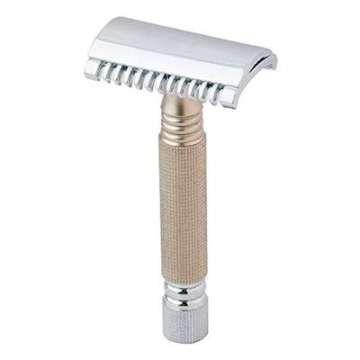 THE GOODFELLAS' SMILE Pearl Shaving rasoio di sicurezza SSH-02 Silver guardia aperta