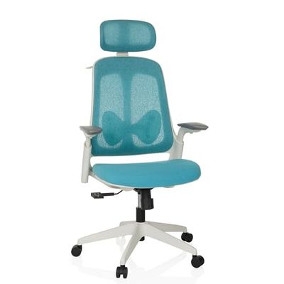 hjh OFFICE Professionele bureaustoel ARCEO WF stof/netstof Blauw