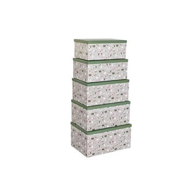 CAJA SET 5 KARTON 50X35X25 GIFTS GROEN