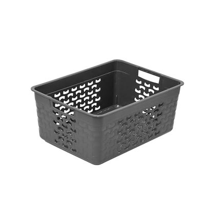 BranQ - Home essential Cesta de almacenamiento universal, multifuncional, diseño de algodón, sin BPA, tamaño L, 10 L, 1 unidad, color marrón grisáceo