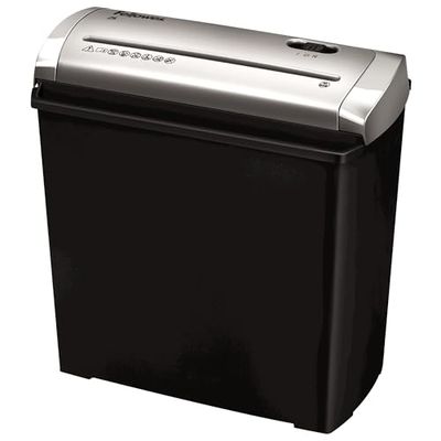 Fellowes Trito 2S - Destructora trituradora de papel, corte en tiras, 5 hojas, color negro