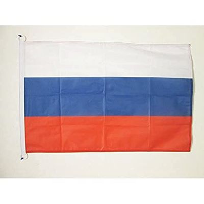 AZ FLAG Bandera de Rusia 90x60cm Uso Exterior - Bandera Rusa 60 x 90 cm Anillos