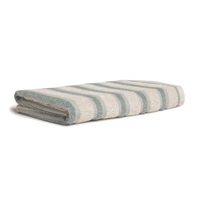Möve Bohemian Dreams Cross Stripes shower towel 67 x 140 cm made of 100% cotton, nature/tea