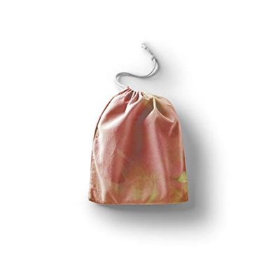 Bonamaison Impreso Algodón Bolsas con Cordón, Bolsa con Cordel para el Hogar y el Almacenamiento de Verduras, Bolso de Compras, Plegable, Ecologica, Reutilizables, Tamaño: 20x30 Cm