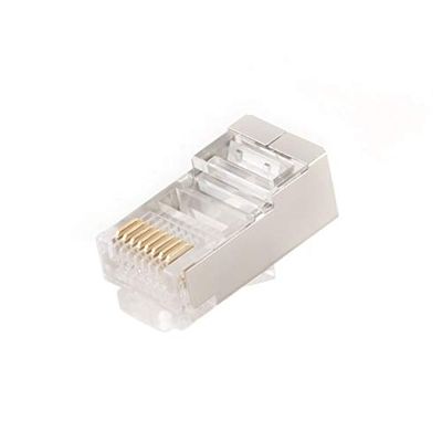Conector RJ45 Cat.6 FTP (50 uds.) - Ideal para Redes de Alta Velocidad, transmisión de Datos eficiente y conexión Segura en Equipos de Red.