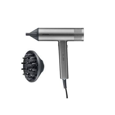 Severin Seche cheveux performant avec moteur BLDC et technologie ionique, Sèche cheveux avec diffuseur et concentrateur magnétiques, sèche-cheveux puissant 2 000 W, Gris, HT 0169
