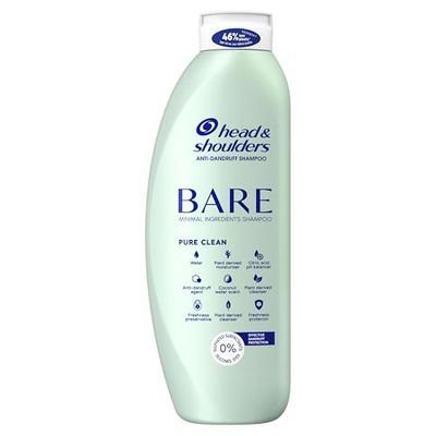 Head & Shoulders Bare Pure Clean Anti-dandruff Shampoo. Minimal Ingredients for Oily Scalp. 400 ml