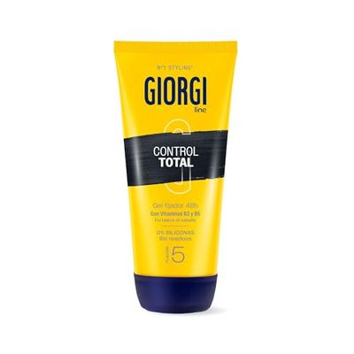 Giorgi Line - Gomina controllo totale, 0% silicone, fissaggio e durata 48h senza residui, finitura impermeabile, fissaggio 5-170 ml