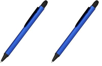 Online Bolígrafo de Aluminio con lápiz Capacitivo, Color Negro, con Tacto Suave, lápiz táctil, 1 Unidad (Paquete de 2)
