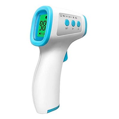 Thermomètre frontal sans contact pour adultes et enfants, sans contact, thermomètre infrarouge sans contact, appareil médical avec contrôle instantané de la température, lectures numériques précises