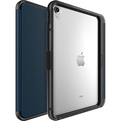 OtterBox Symmetry Folio Case for iPad 10th gen 2022, iPad 11th gen 2025 (A16), Shockproof, Drop proof, Slim Protective Folio Case, Tested to Military Standard, Blue, No Retail Packaging