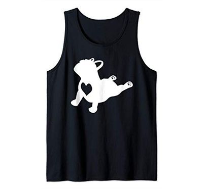 Bulldog francese Yoga Pose Love Heart Regalo Canotta