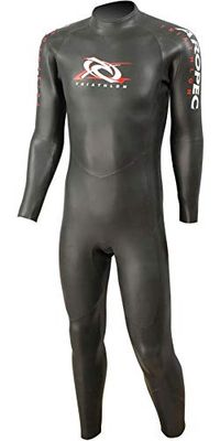 Aropec Men's, 1-delig, triathlon neopreenpak, zwart/rood, 2 stuks