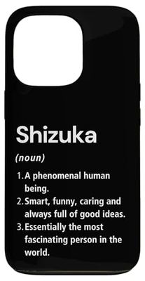 Shizuka Definizione del nome Dizionario divertente Custodia per iPhone 13 Pro