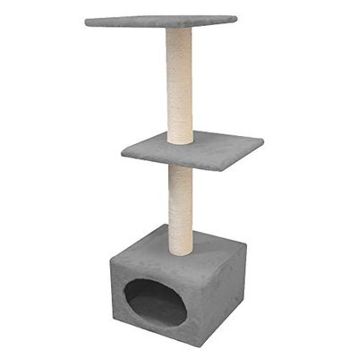 croci Munich Kattenschraper, 35 x 35 x 103 cm, Grijs