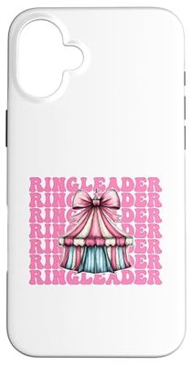 Ringleader Circus Carnival Tent Girl Mom Coquette Bow Case for iPhone 16 Plus