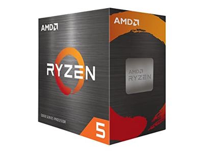 AMD Ryzen 5 5600 med Wraith Stealth Fan - (Socket AM4/6 kärnor -12 trådar/min frekvens 3,5 GHz-Boost Frekvens 4.4GHz/35MB/65W) - 100-100000927BOX Multicolor