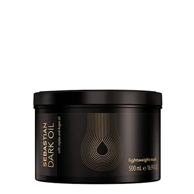 Sebastian Professional Dark Oil Lightweight Deeply Nourishing Hair Mask, For Silky, Smooth and Shiny Hair, Add Natural Body, For All Hair Types, 500ml