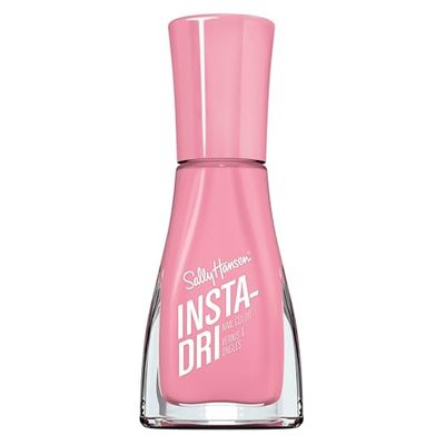 Sally Hansen Insta-Dri Nail Polish, Pink Blink, 60 Seconds Quick Drying, Long Lasting, Streak Free, Shiny Finish, 3-in-1 Formula, Built in Base and Top Coat, 9.17ml