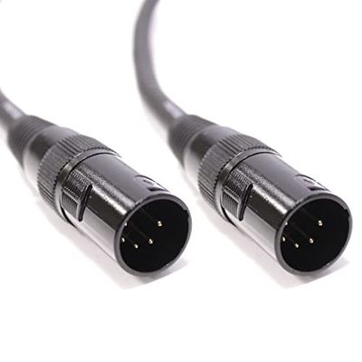 BeMatik - DMX DMX512 XLR 5-pins mannelijk naar XLR 5-pins mannelijk 3 m kabel