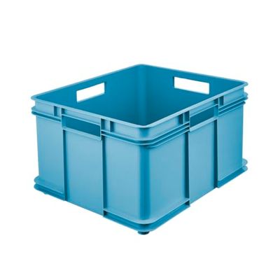 keeeper Boîte de Transport avec poignées, Euro-Box XXL, 52 x 43 x 28 cm, Bruno Eco Line, Bleu (Eco Sky Blue)