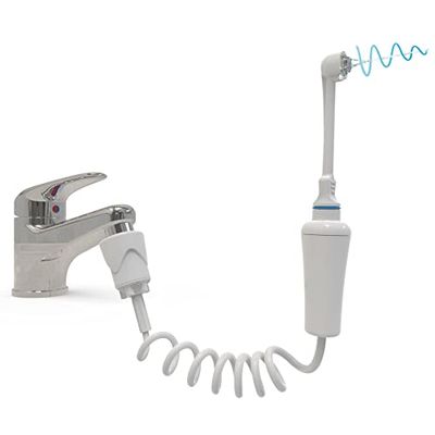 Jet dentaire SOWASH ORTHODONTIC, Se connecte au robinet, Hydropulseur Dentaire Sans Piles ni électricité, Tête Orthodontic Triple Jet Convergent Idéal pour Appareils Orthodontiques, Produit italien