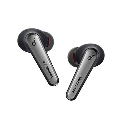 Soundcore Liberty Air 2 Pro Cuffie True Wireless, Cancellazione attiva rumore, PureNote, 6 mic per chiamate, 26h di svago, EQ personalizzato HearID, Bluetooth 5, Ricarica wireless, Nero (Onyx Black)