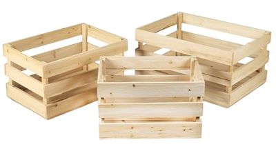 FORNOR CAJA DE MADERA X3 28 x 20 x 14 cm -> 40 x 29.5 x 20.5 cm