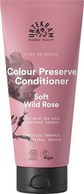 Urtekram Balsamo - Color Preserve - Wild Rose - 180 ml, Vegano, Biologico, Origine Naturale