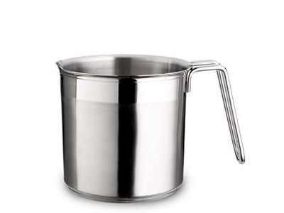 Weis 18455 Casserole à lait avec fond sandwich en acier inoxydable Argenté 1000 ml