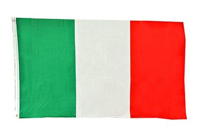 Ciao - Vlag Italië van stof, groen/wit/rood, 150 x 90 cm, 22016