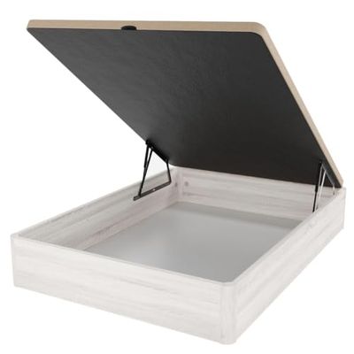 Duérmete Online - Canapé Abatible Súper Reforzado Gran Capacidad con Tapa Transpirable 90 x 190 Color Gris Polar