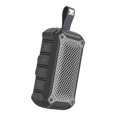 KODAK - Altavoz Bluetooth Impermeable IPX6, 5 W, TWS, batería de 1200 mAh, Bluetooth v5.0, Manos Libres, Sonido estéreo para Aventuras al Aire Libre, Color Negro