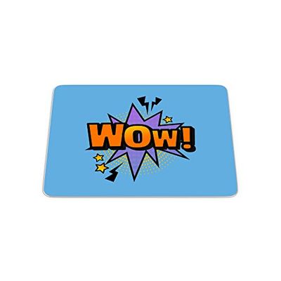 Bonamaison, Pop Art Digital Print Rectangle Mouse Mat, Non-slip Base, Office and Home, Size: 22x18cm