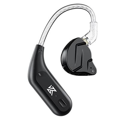 Airloop KZ AZ09-C Bluetooth-Cable 5.2, Upgrade-Cable de Auriculares, Ganchos para la Oreja inalámbricos con micrófono, para ZSN/ZSN PRO/ZS10 PRO/AS16/AS12/ZSX/ZSN Pro-X/Zax/ASF/ASX/DQ6, Black