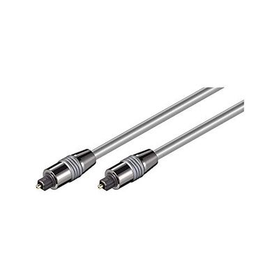 Goobay 50568 Cavo a Fibra Ottica, Argento, 6mm Diametro, 1.5m Lunghezza del Cavo