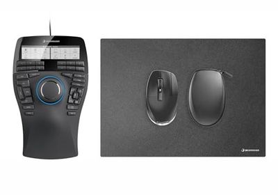 3Dconnexion SpaceMouse Enterprise Kit 2 (Solution de CAO Professionnelle, ambidextre)