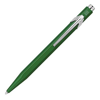 Caran d'Ache 849 Metal Range - Bolígrafo retráctil (aluminio), diseño con forma hexagonal, color verde