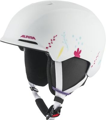 ALPINA Brix Jr Casco de esquí, Juventud Unisex, Blanco Mate, 51-55 cm