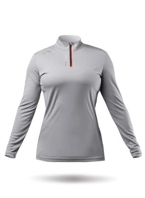 Zhik Andere Nuevo 2024-UVActive 1/4 Zip L/S Top Gry w-S 70284, Multicolor, One Size
