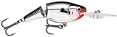 RAPALA Jointed Shad Rap-Material Cuerpo Ligero y Resistente-Señuelo Pesca de Agua Dulce, Unisex-Adult, Chrome, 9cm/25g