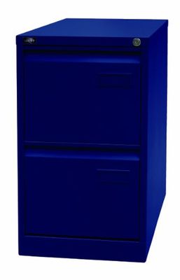 Bisley LIGHT Light Light Armoire de classement Suspendue, 1 Porte, DIN A4, 2 tiroirs HR, Acier, 639 Bleu Oxford, 62,2 x 41,3 x 71,0999999999994 cm