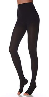 Scudotex Panty Microfibre K2 Punta Abierta Color Negro Talla 1-1 unidad
