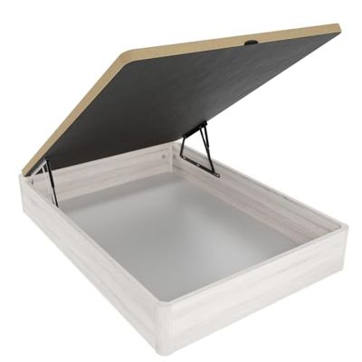 mattfy - Canapé Abatible Súper Reforzado Gran Capacidad con Tapa Transpirable, Esquinas Redondeadas, 135 x 180, Polar