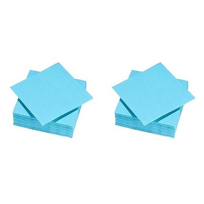 Le Nappage 50 Serviettes Tex Touch Cocktail 25x24cm Turquoise FSC, Ouate de Cellulose, 25cm x 24cm (Lot de 2)