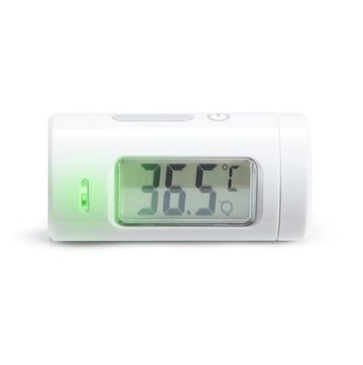Munchkin Thermomètre Infrarouge | Thermomètre sans Contact pour Bébé | Écran LCD à Un Bouton | Compact et Pratique en Voyage | Température du Corps des Enfants avec Alerte Fièvre | Indispensable Bébé