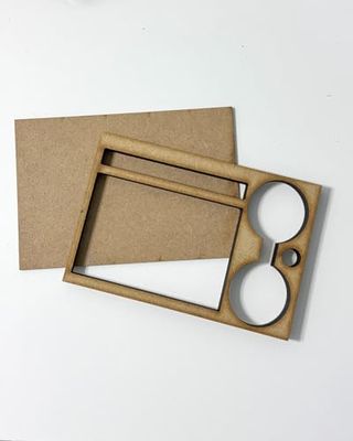 Polkadoodles Rectangular Ink pad and Brush Holder - MDF DIY kit, Card Making, Craft,¬¨‚Ä† Scrapbooking, Tool Essentials