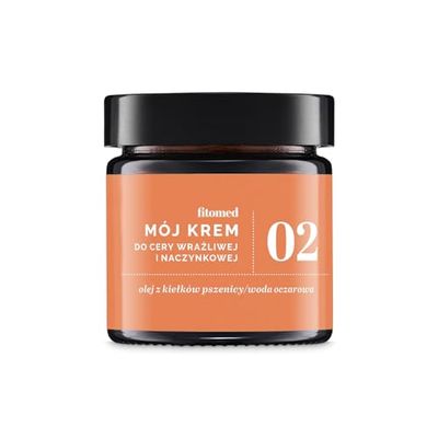 Fitomed crema viso cosmetica naturale per pelle vascolare 55g - crema idratante viso vegana con castagne e burro di cacao - contro arrossamenti e intemperie