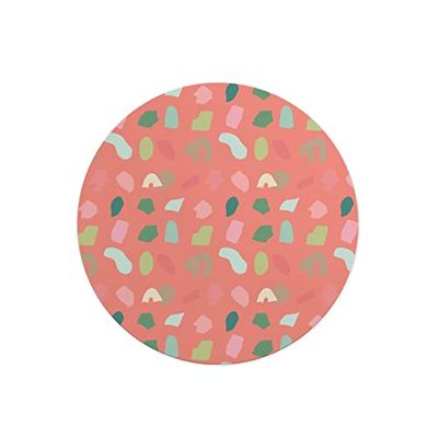 Questo Casa, Round Digital Printed Mouse Pad, Non-Slip Base, for Office and Home, Diameter:22cm
