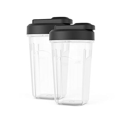 Electrolux Lot de 2 bouteilles à emporter 2 en 1 pour smoothies, soupes et milkshakes, modèle ETBS1-300 ml